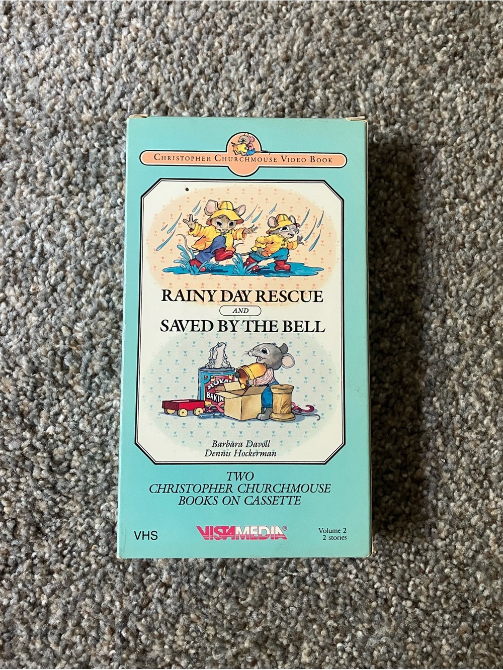 Christopher Churchmouse Vol 2 Rainy Day Rescue & Saved By The Bell VHS Tape 1990